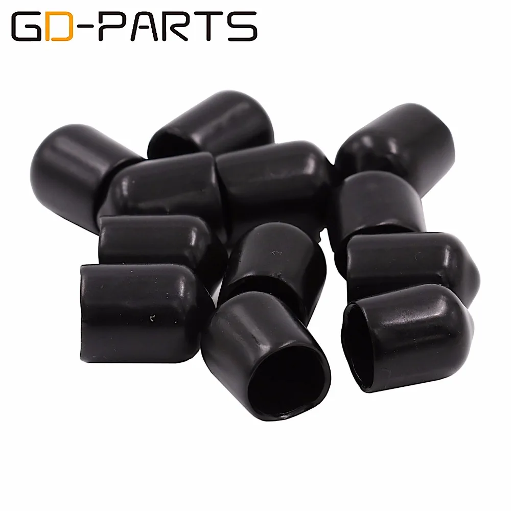 GD-PARTS 12PCS Black Silicon RCA Jack Protector Cover Dust P