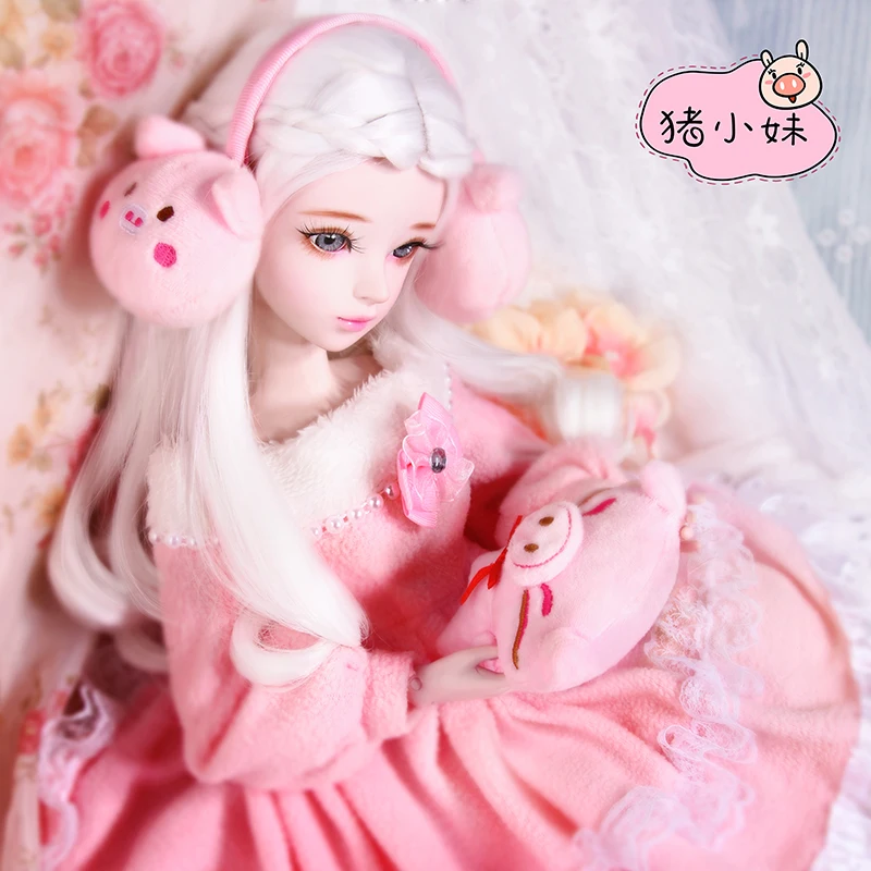 Ручная работа 1/3 Bjd куклы полный набор большой 60 см модные розовые девочки принцесса шарнирная игрушка кукла детские игрушки для девочек подарок на день рождения