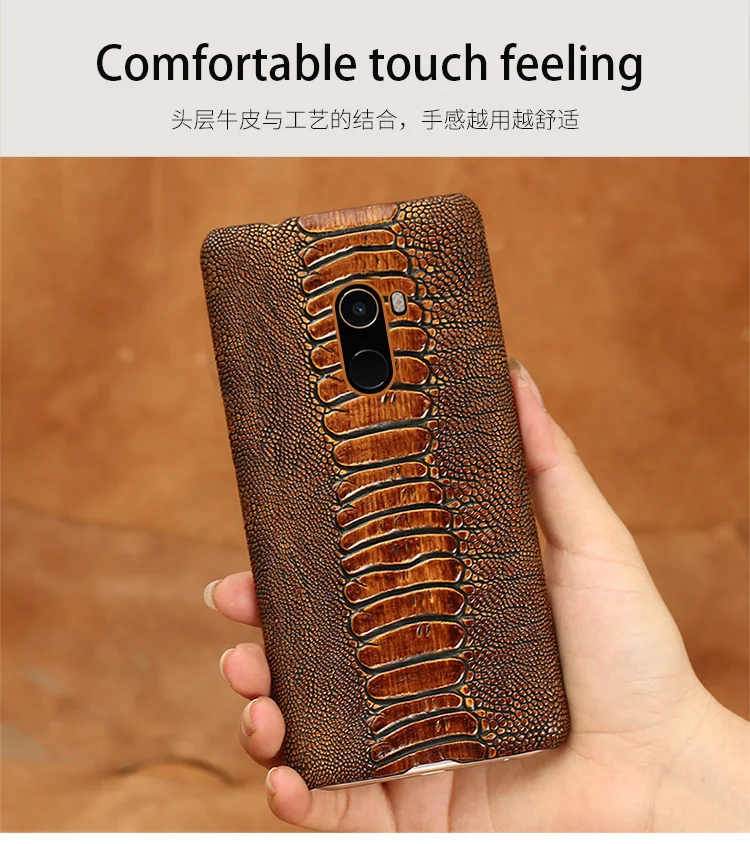 LANGSIDI кожаный чехол для Xiaomi 9, 9 T, чехол, Винтажный чехол для ног страуса, чехол для redmi K20, K20pro, redmi note 7, чехол, fundas