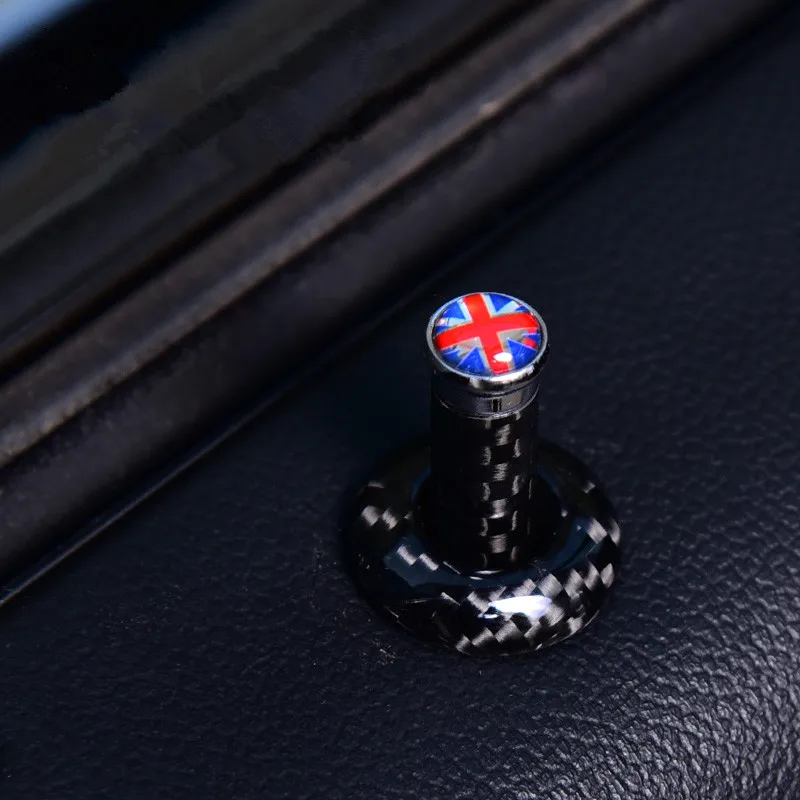 Наклейка на дверной замок автомобиля из углеродного волокна с принтом|Наклейки