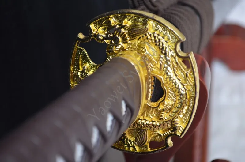 Ручная работа 1060 лезвие из углеродистой стали меч ниндзя деревянная оболочка и