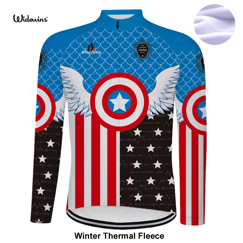 

Captain Pro Long Sleeve Cycling Jersey Winter Fleece & no Fleece MTB Men Cycling Shirt Team Mountain Ropa De Ciclismo 6558