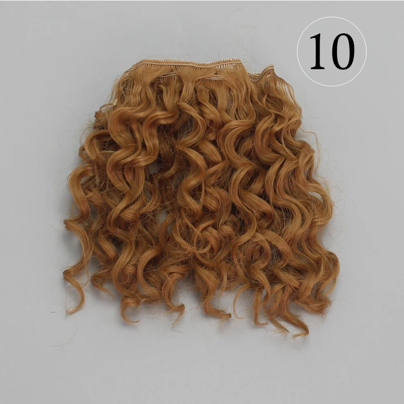 15 см кукольные волосы для 1/3 1/4 1/6 BJD diy кукла натуральные волнистые кукольные парики деревья молочный Шелковый парик термостойкие высокотемпературные кукольные волосы