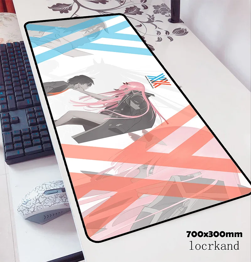 Коврик для мыши darling in the franxx 700x300x3 мм лучший компьютерный коврик геймер геймпад