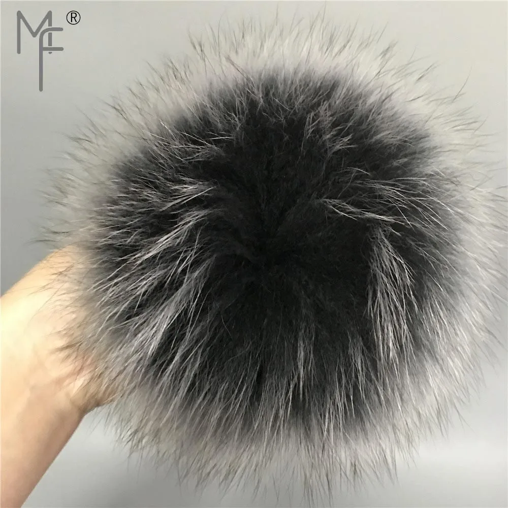Magicfur 13 см натуральный шарик из меха лисы черный белый цвет Мороз помпон пушистый
