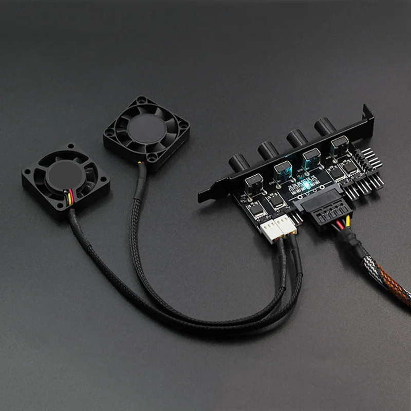 Fan Hub Speed Controller Regulator 8 Way 4 Knot Speeder for Computer Case @JH | Fans &amp Cooling