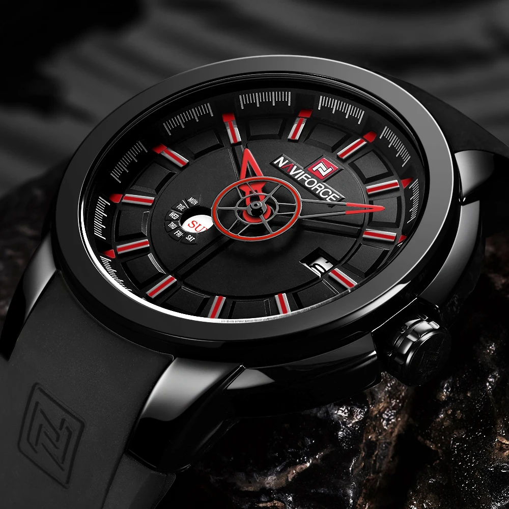 Для мужчин S Часы Топ Элитный бренд naviforce спортивные часы Военная Униформа