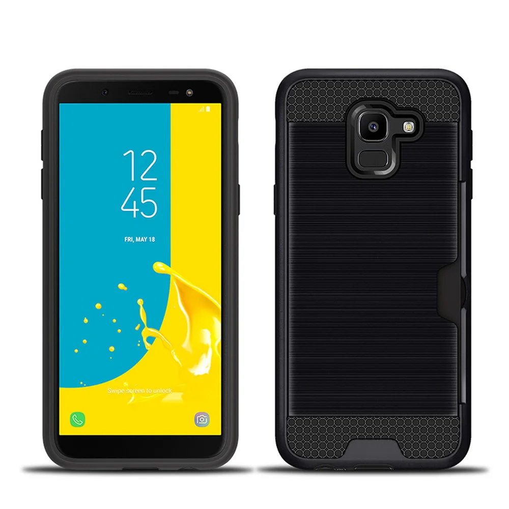 Полузавернутый чехол для задней карты Samsung Galaxy A3 A5 A7 2017 S10 Lite S8 S9 A6 A8 Plus J3 J7 J4 J6 J8 J2 Pro