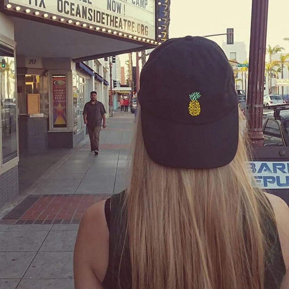 Кепка унисекс с ананасом кепка солнцезащитным козырьком регулируемая хлопковая