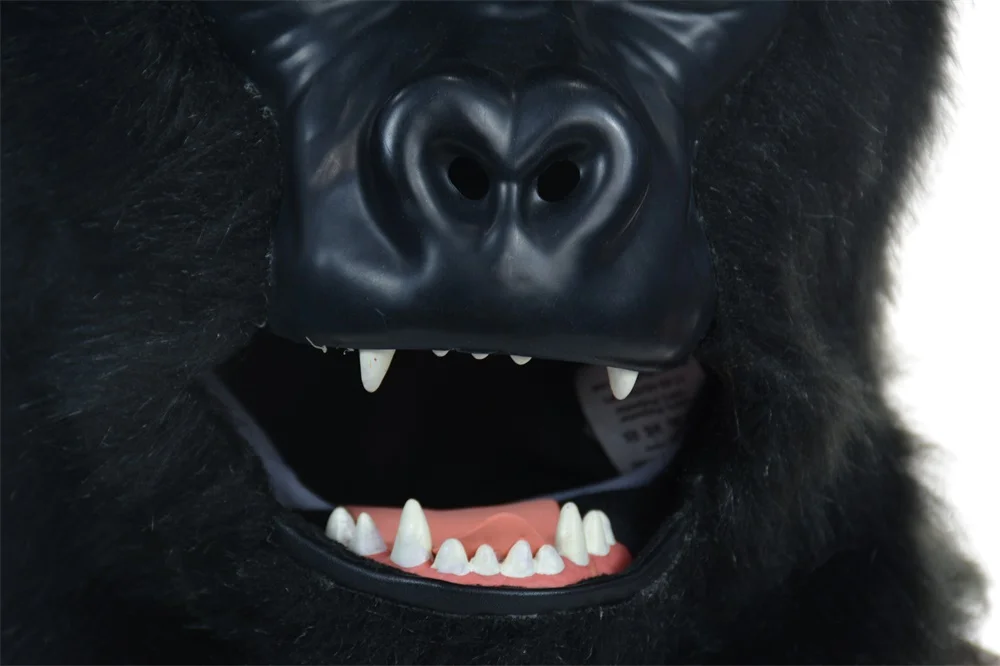 Черная маска с животными Gorilla Ротовым двигателем|Маски для вечеринки| |