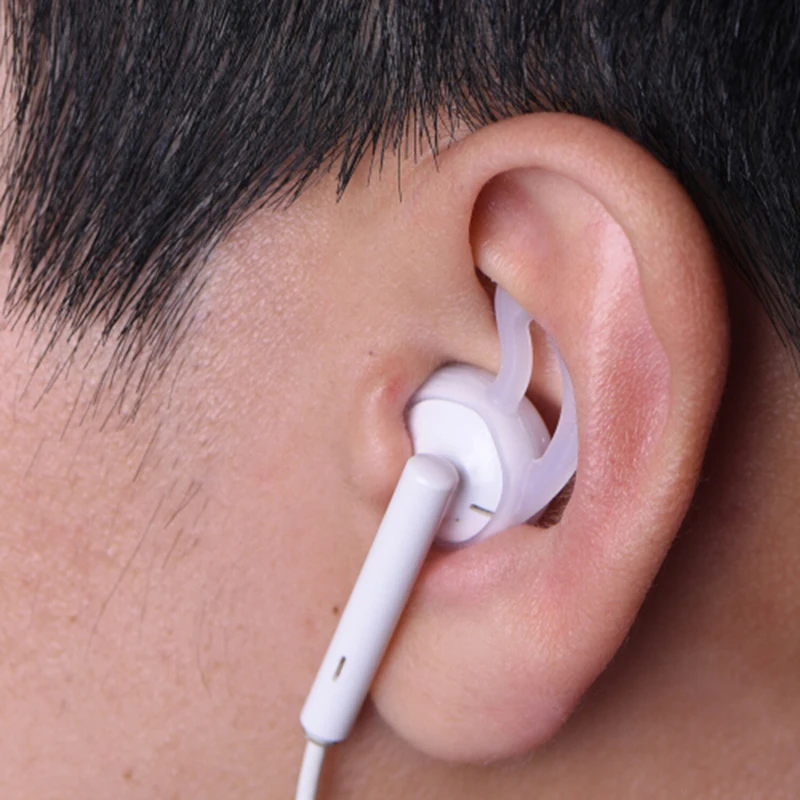 Силиконовый чехол наушники для Apple Iphone X 8 7 6 Plus 5 5S SE Earpods наушников подушечку уха