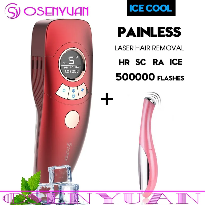 OSENYUAN4in1 Icecool Lescolton T012C 4в1 ICECOOL IPL лазерное устройство для удаления волос перманентное Удаление волос IPL лазерный эпилятор машина для удаления подмышек - Цвет: OSENYUAN4in1 Icecool