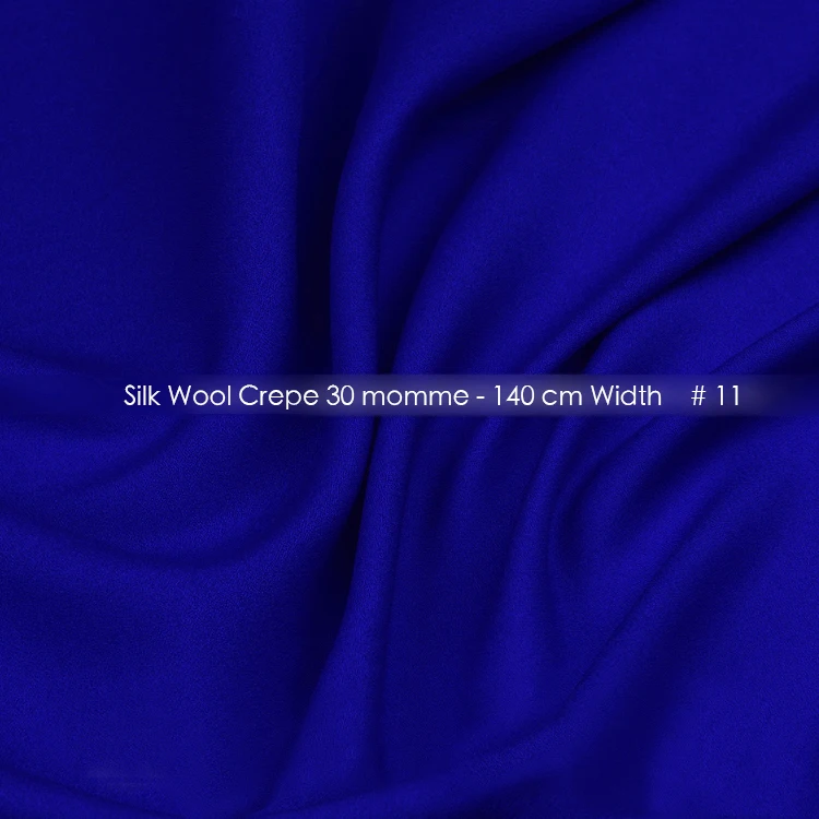 Шелк шерсть креп Fabric140cm шириной 30 мм/35% шелк + 65% натуральный тканевые костюмы