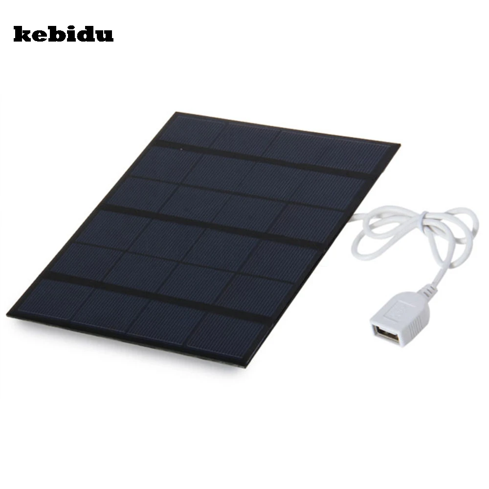 Портативное зарядное устройство kebidu с солнечной панелью 5 В 3 6 Вт ма|solar panel