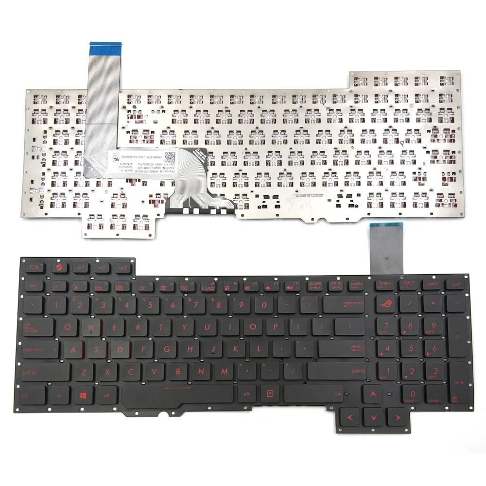 Новая клавиатура для ноутбука Asus G751JM-BHI7T25 G751JT-CH71 G751JT-TH71 G751JY-DB72 G751JY-DH72 без рамки
