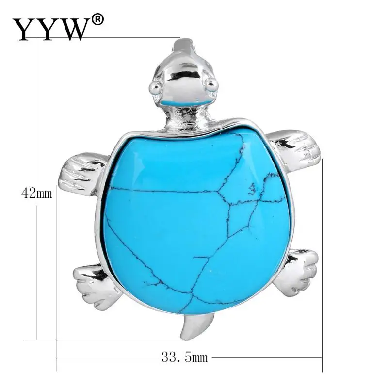 Подвески из драгоценного камня ювелирные изделия с латунным покрытием черепахи