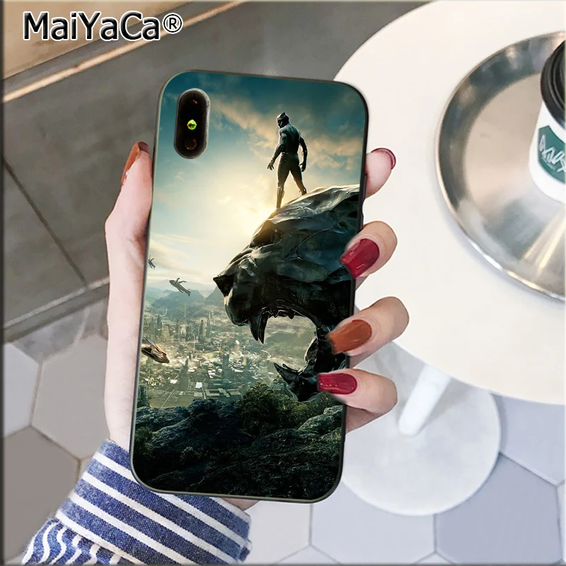 3 MaiYaCa герои марвел Черная пантера Новинка чехол для телефона Fundas чехол для iPhone 8 7 6 6S Plus 5 5S SE XR X XS MAX Coque Shell - Цвет: 3