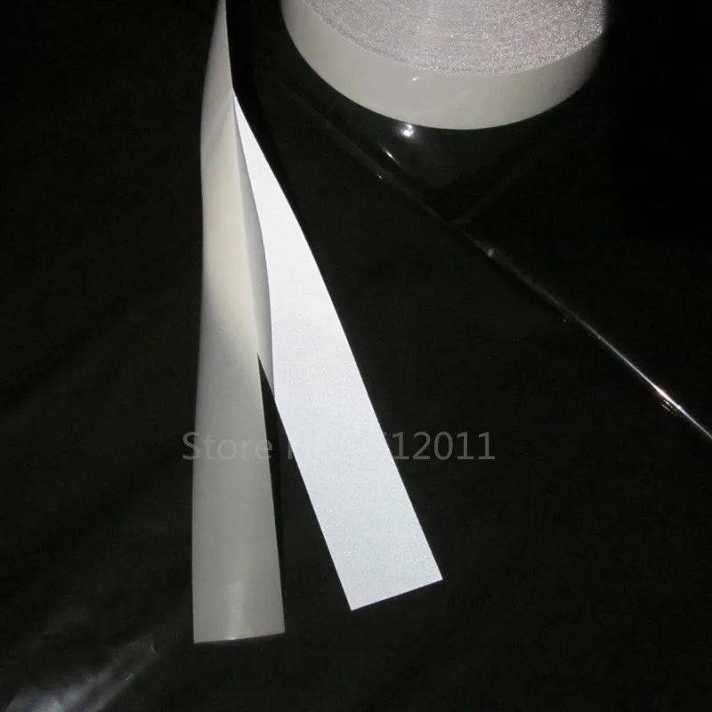 DIY серебро 25 мм 1 &quotширина Светоотражающая Защитная предупреждающая лента ткань