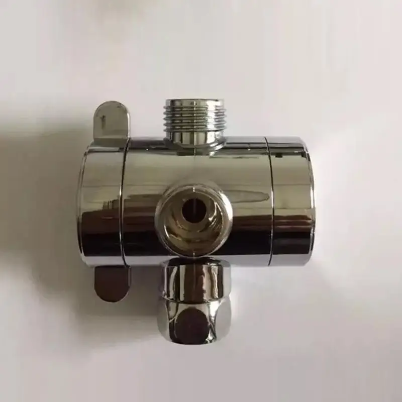 Шунт для душевой лейки Регулируемый Т образный адаптер с тремя направлениями 1/2