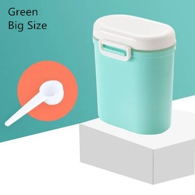 Big Size Green Коробка для хранения детского питания, контейнер для сухого молока, диспенсер для формул, сэндвич, коробка для закусок, для смеси, для детей, портативные Детские предметы первой необходимости - Цвет: Big Size Green