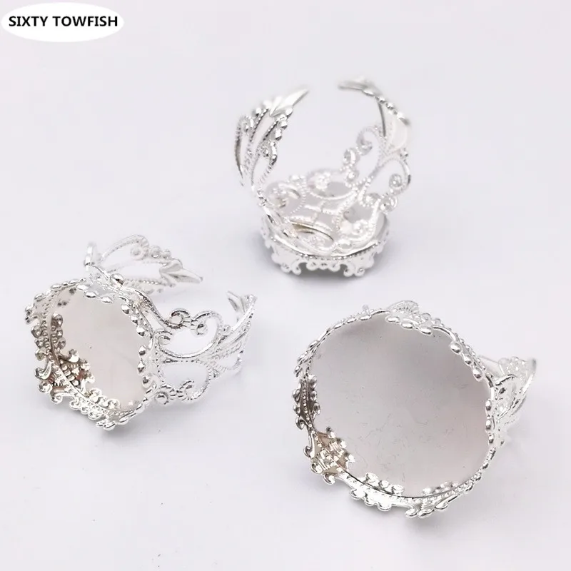 Кольцо в форме короны 10 шт./лот 6 цветов 15 мм 20 мм|diy jewelry accessories|jewelry accessoriescameo base |