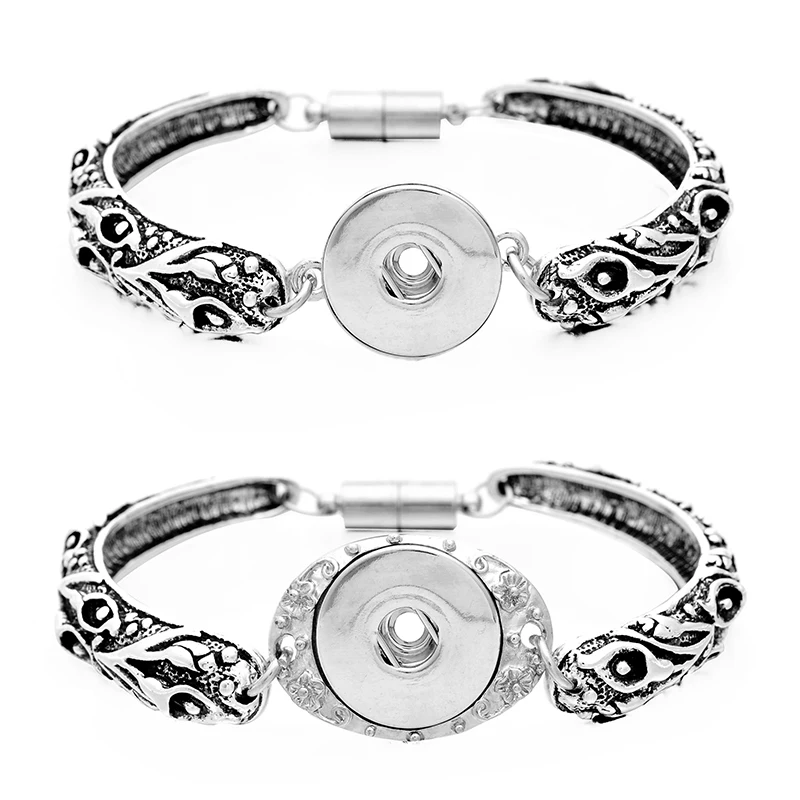 1 шт. металлические оснастки ювелирных изделий браслеты и подходят 18 мм 20 кнопки