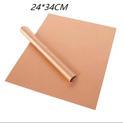 2PC 24cm 2 шт./лот термостойкий антипригарный коврик для гриля для барбекю коврик для духовки коврик для выпечки тефлоновый жарочный лист легко Очищаемый кухонные инструменты - Цвет: 2PC 24cm