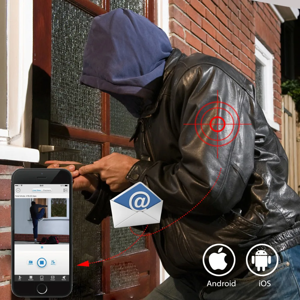 Система видеонаблюдения LOXCAM наружная Водонепроницаемая ИК IP камера 16 каналов H.265