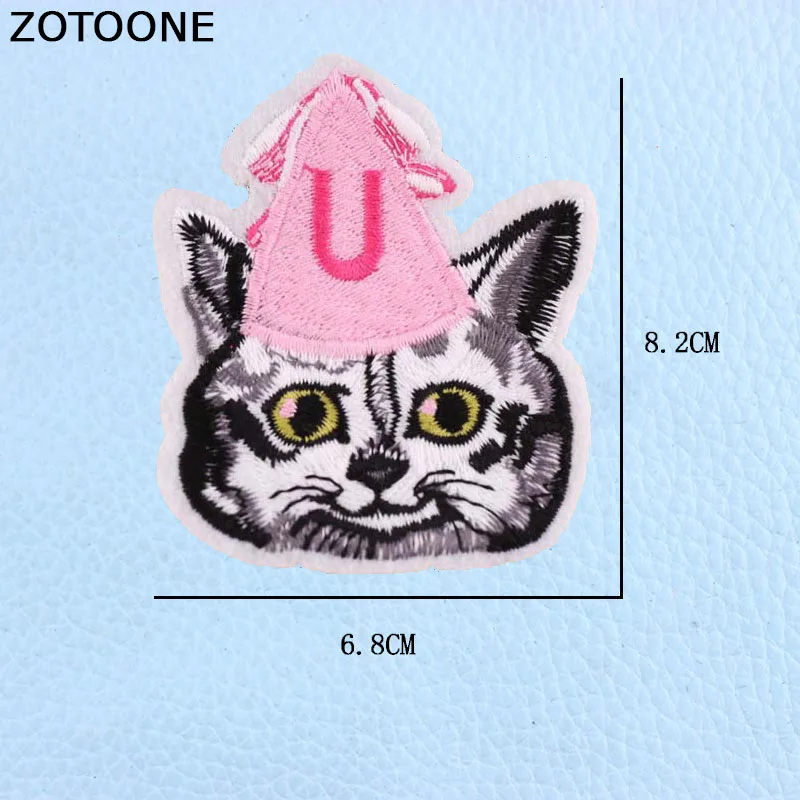 Нашивки ZOTOONE для одежды с рисунком кота вышивкой | Дом и сад
