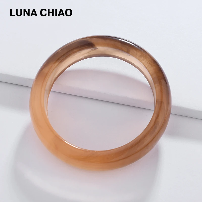 LUNA CHIAO модные ювелирные изделия большая массивная смола акриловый женский
