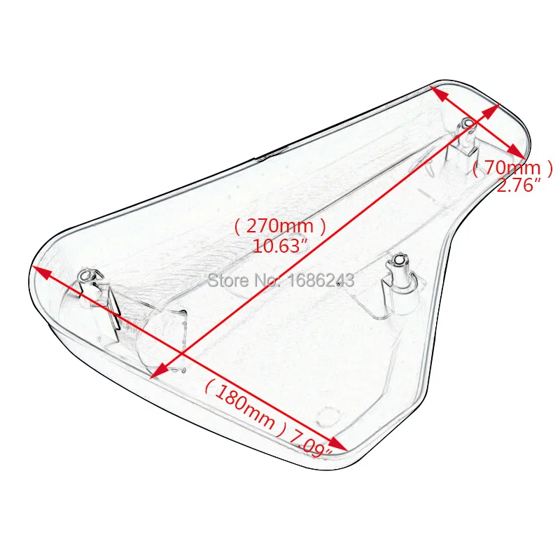 1 pc Black Battery Right Side Fairing Cover Fits For Honda Shadow XG750 750 14-18 New | Автомобили и мотоциклы