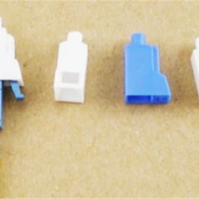 100pcs fiber LC dust cap white for LC optical fibre connector attenuator protective plug white plastic free shipping SX ELINK