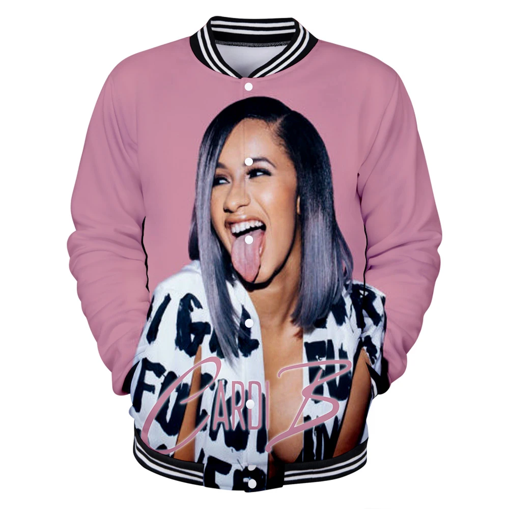 Женская одежда зимняя ветровка Женская бейсбольная куртка Cardi B Harajuku Veste Femme Повседневная Горячая Распродажа Пальто и куртки