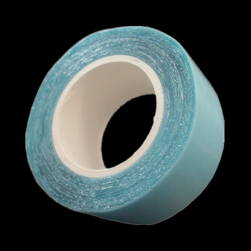 blue Размеры 0,8/1/2 см x 300 см синий/белый специальный профессиональный рулона сильного двусторонняя клейкая лента для наращивания волос - Цвет: blue