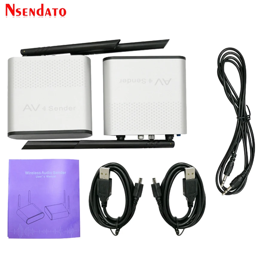 Measy AU680 749~ 770 МГц 100 м/аудио преобразователь Wi-Fi футов беспроводной передатчик приёмник 330 Extender адаптер для ПК DVD Mic усилители домашние