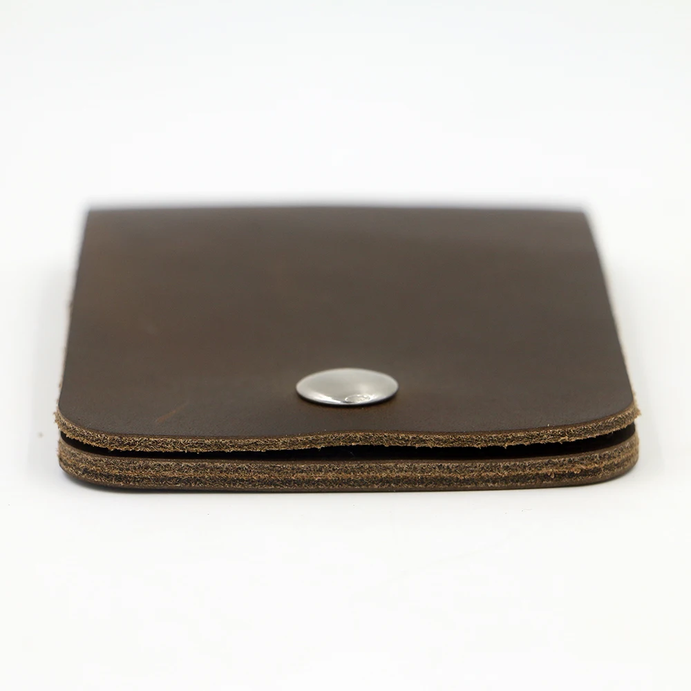 Маленькие Мужские кошельки из коровьей кожи второго слоя Винтажный Мужской