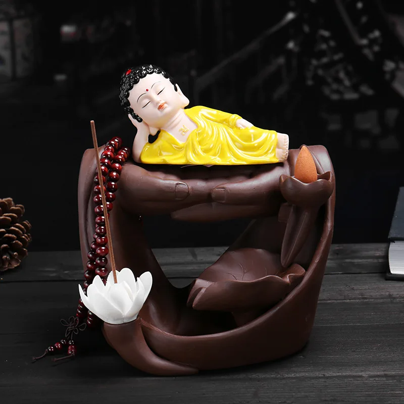 Духовая печь с фиолетовым песком Tathagata Guanyin сандаловая креативная домашняя
