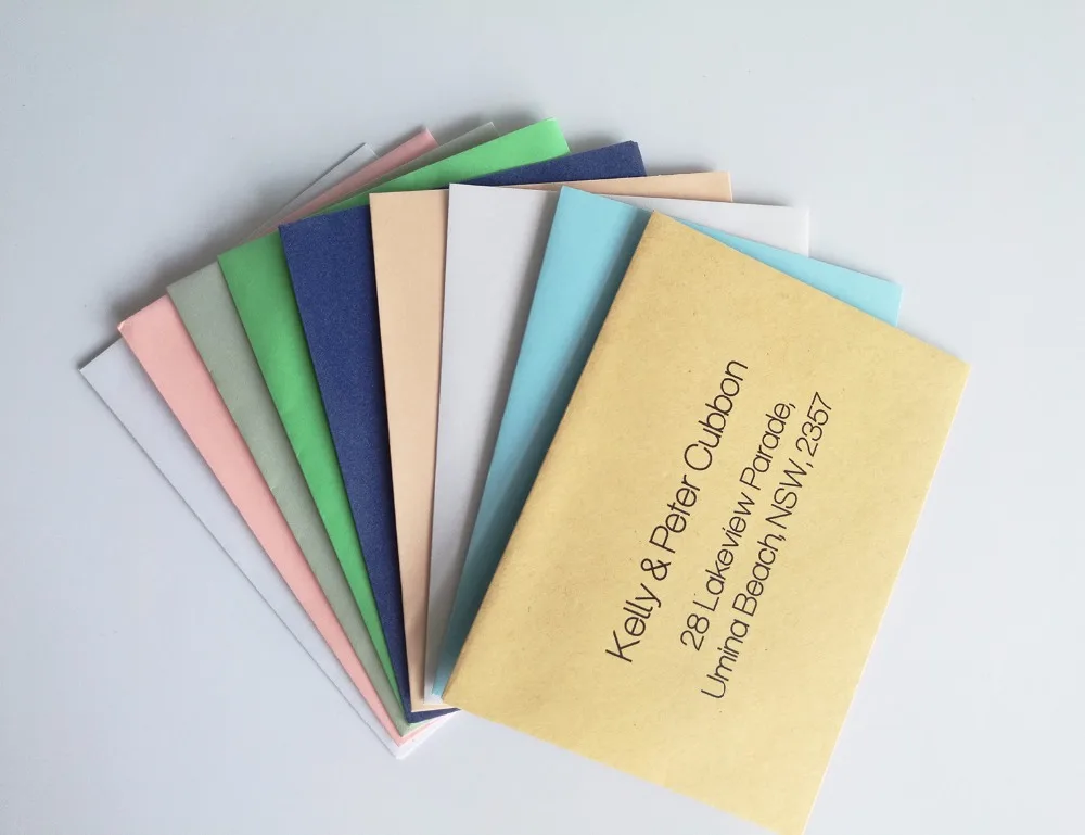 

50pcs/lot Personalized envelop guest name or address printing special service