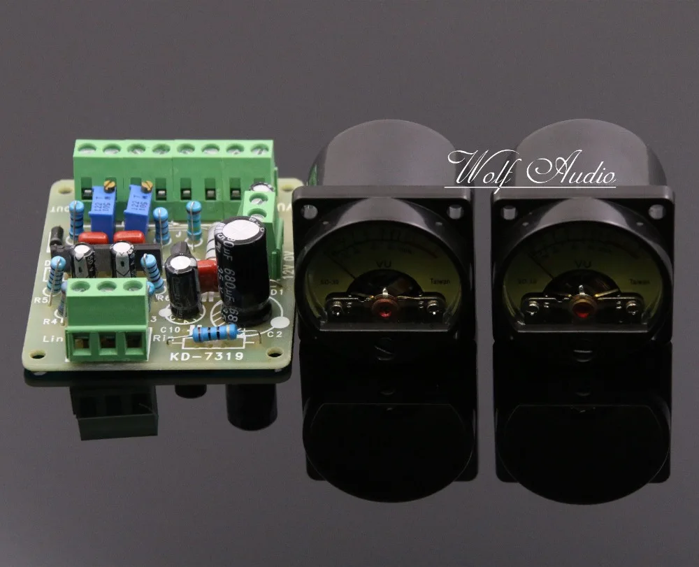 Одна пара измерителей уровня звука/уровня дБ + плата драйвера TA7318P VU header|level meter|board