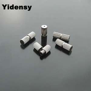 Медные круглые застежки Yidensy, 7*3 мм, 50 шт., серебристый цвет, коннектор для ожерелий, браслетов, комплектующие для изготовления ювелирных изделий сделай сам