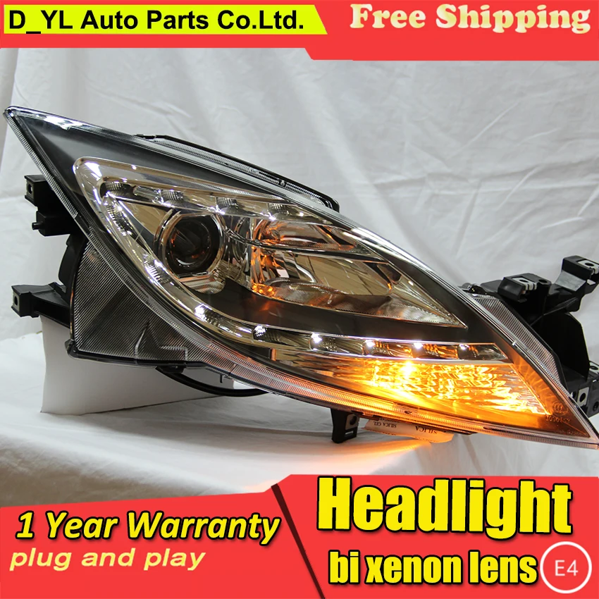 

Автомобильная фара DY_L для Mazda RUIYI 2009-2015 светодиодный ные фары DRL H7/D2H HID, Ксеноновые Биксеноновые линзы