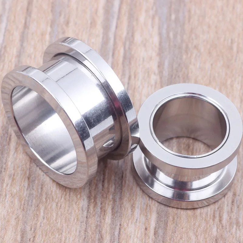 100 шт. заглушки для ушей из нержавеющей стали 8 размеров|plugs gauges jewelry|plug body jewelryplug mould