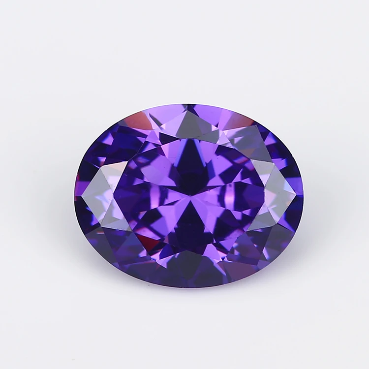 

Size 2x3~13x18mm Oval Shape A07 Violet Color 5A CZ Stone Synthetic Gems Cubic Zirconia For Jewelry