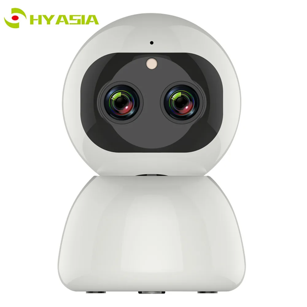 Ip камера HYASIA wifi с двойным объективом 2MP автоматическим отслеживанием зума 1080 P HD