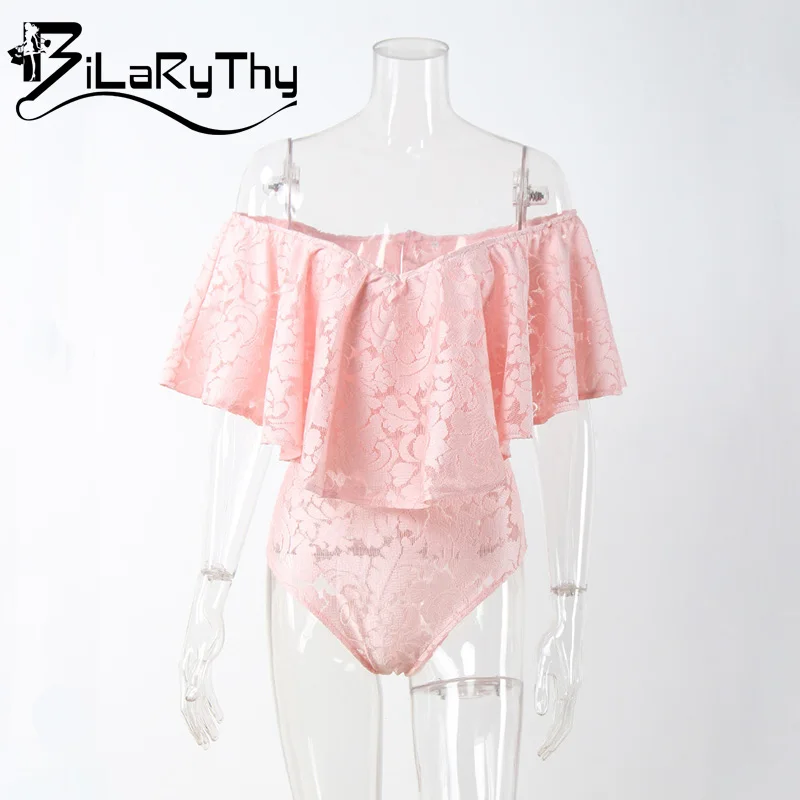 Bilarythy выдалбливают Кружево короткие Комбинезоны для женщин ползунки сексуальная