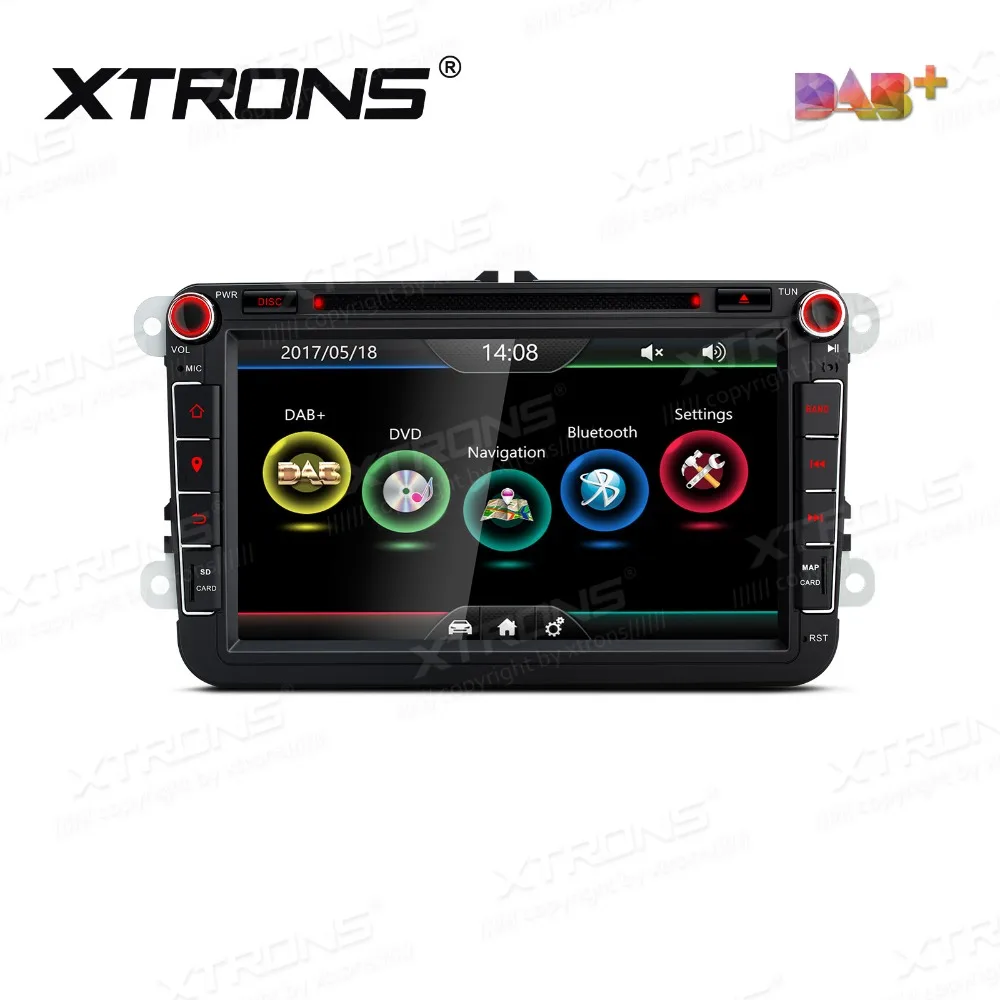 Автомобильный DVD плеер XTRONS 8 дюймов HD 2 din радио DAB + Canbus GPS навигация для Volkswagen Golf MK5