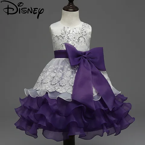 Disney Frozen/платье; Торжественное детское бальное платье; Одежда для детей; Элегантные вечерние платья-пачки принцессы для девочек; Детский Рождественский костюм; Платье с цветочным рисунком