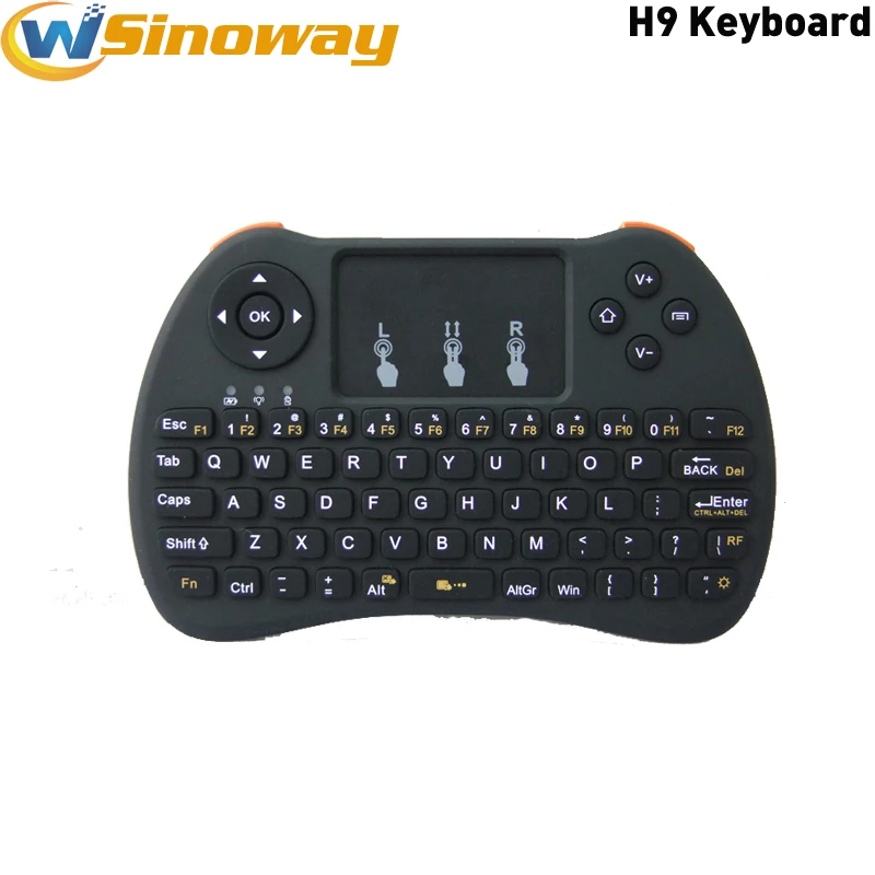 Мини-клавиатура H9 2 4 ГГц беспроводная сенсорная воздушная мышь игровой пульт