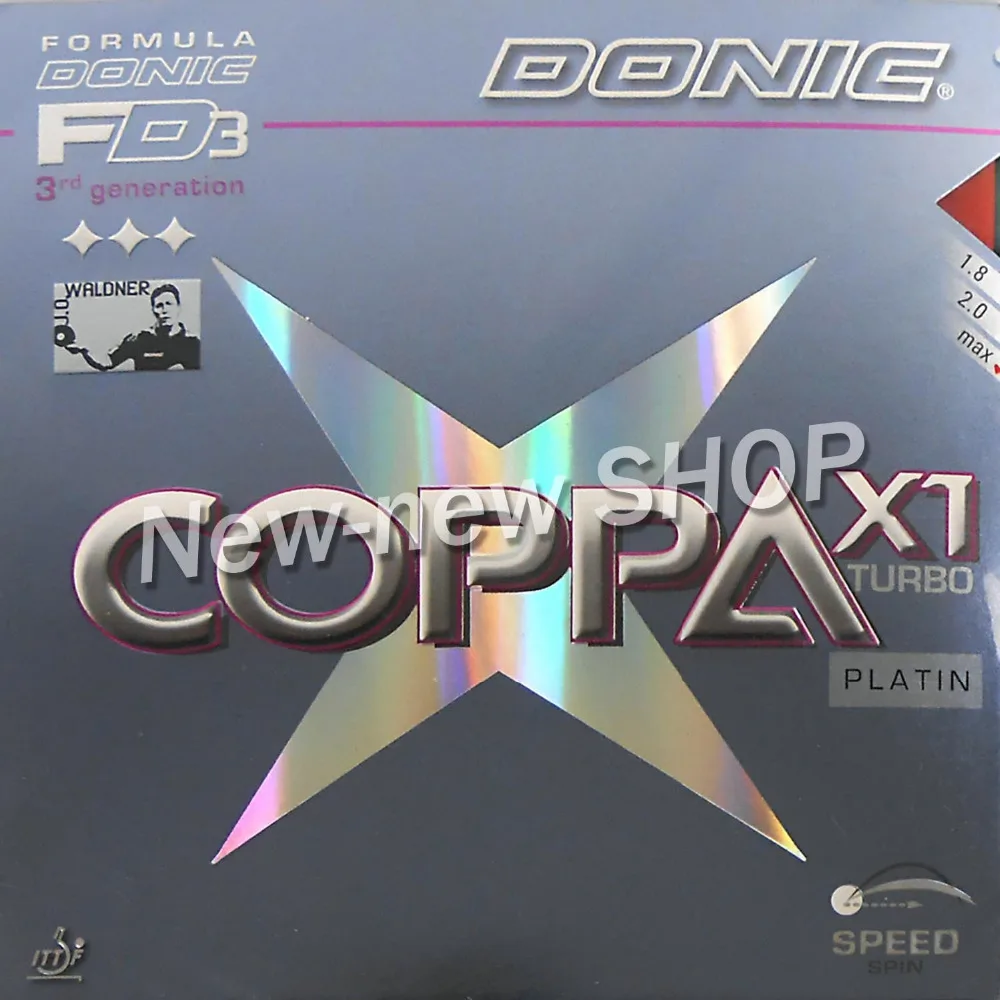 Donic COPPA PLATIN TURBO X1 (X-1 X 1) 12088 # Накладка для настольного тенниса (пинг-понга) с губкой |