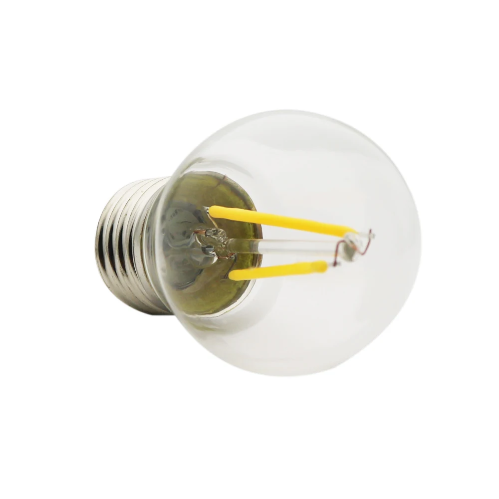 Светодиодная лампа E27 LED G45 AC220V 240В винтажный теплый белый 2 Вт 4 6 Эдисона
